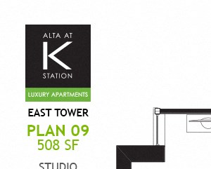 East Tower - Studio - Plan 09 East Tower - Studio - Plan 09